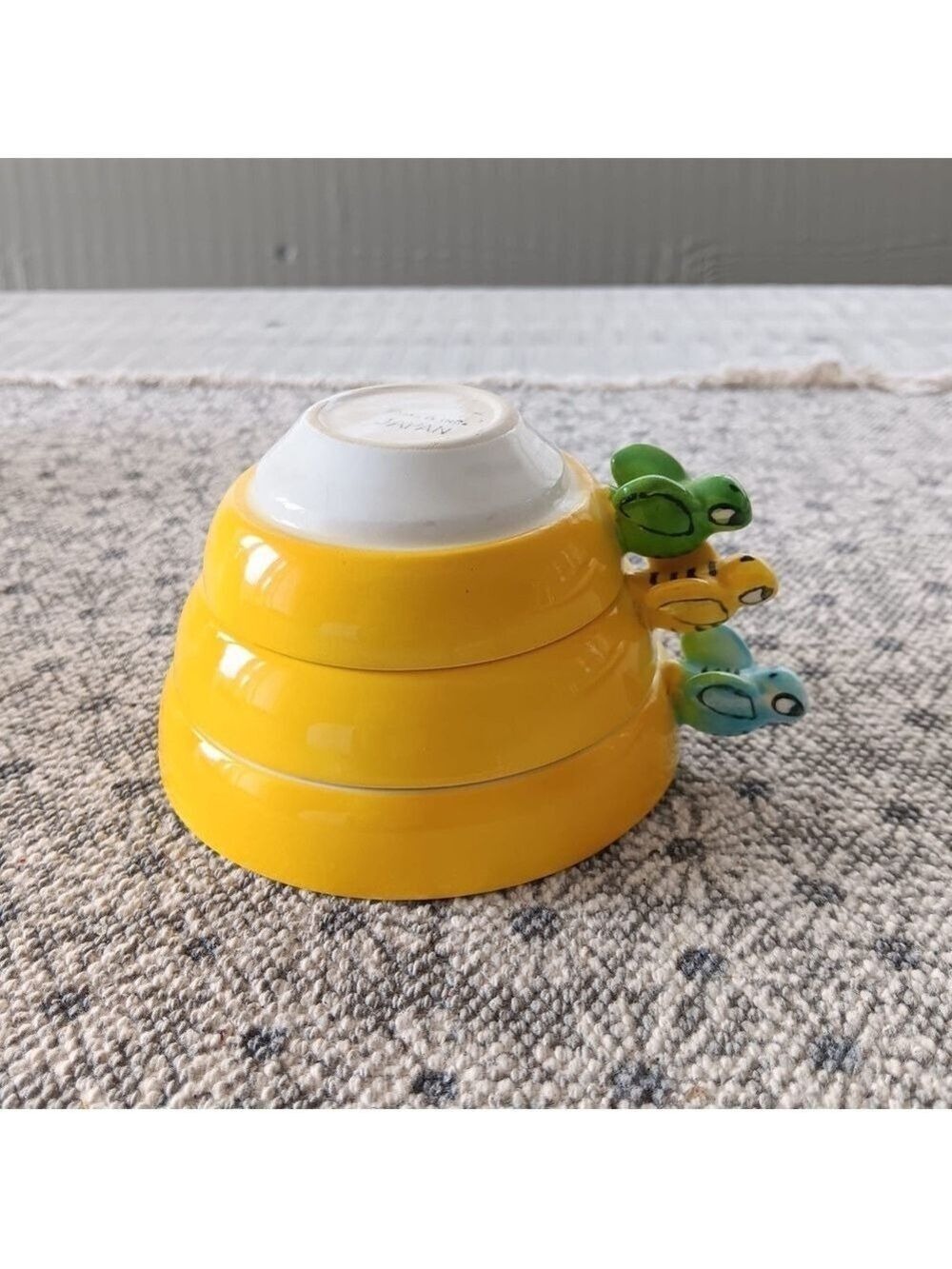 Vintage Menschik Goldman 1950s Ceramic Beehive Stacking Measuring Cups